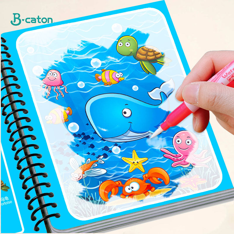 Libro Mágico De Dibujo De Agua ¡MEJORE EL DESARROLLO DE SU HIJO!📕📗📘