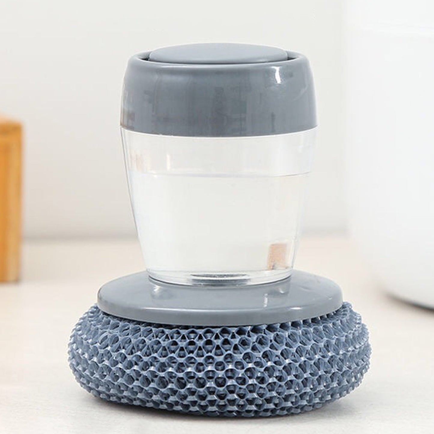 Cepillo Lavaplatos con Dispensador de Jabon