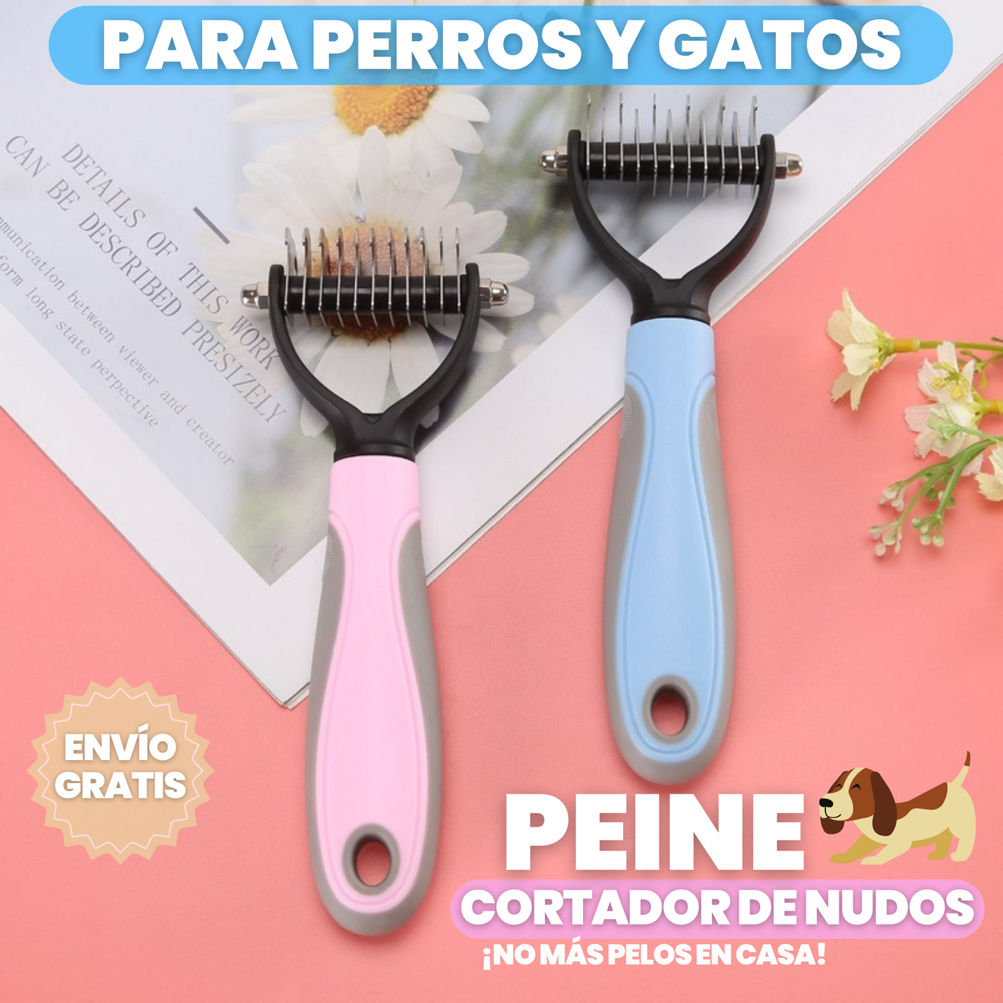 Cepillo cortador de nudos para mascotas + Envío gratis