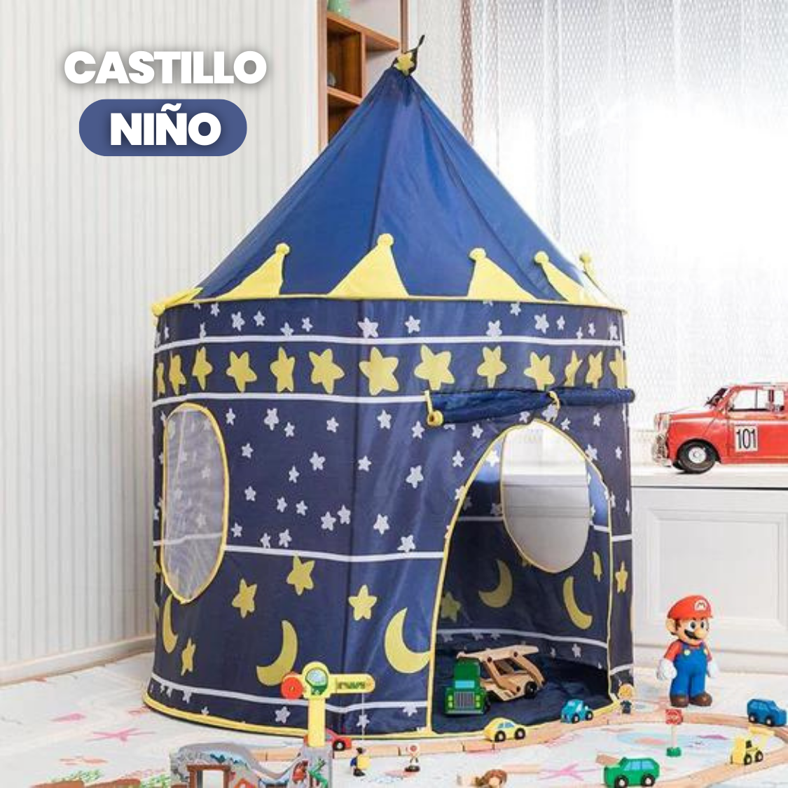 CARPA CASTILLO PLEGABLE PARA NIÑO Y NIÑA + ENVÍO GRATIS