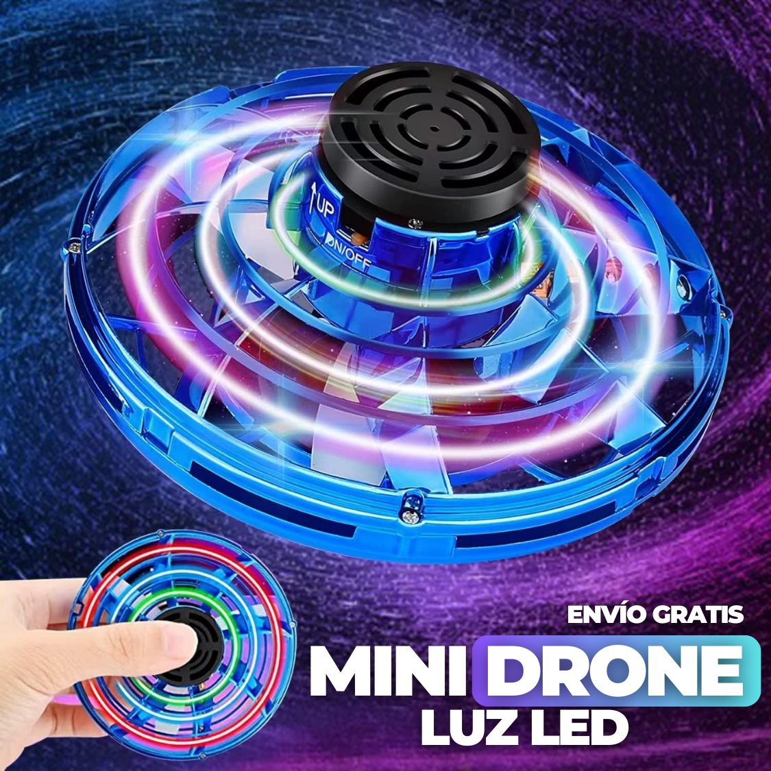 MINI DRONE CON LUZ LED + ENVÍO GRATIS + OFF 50%