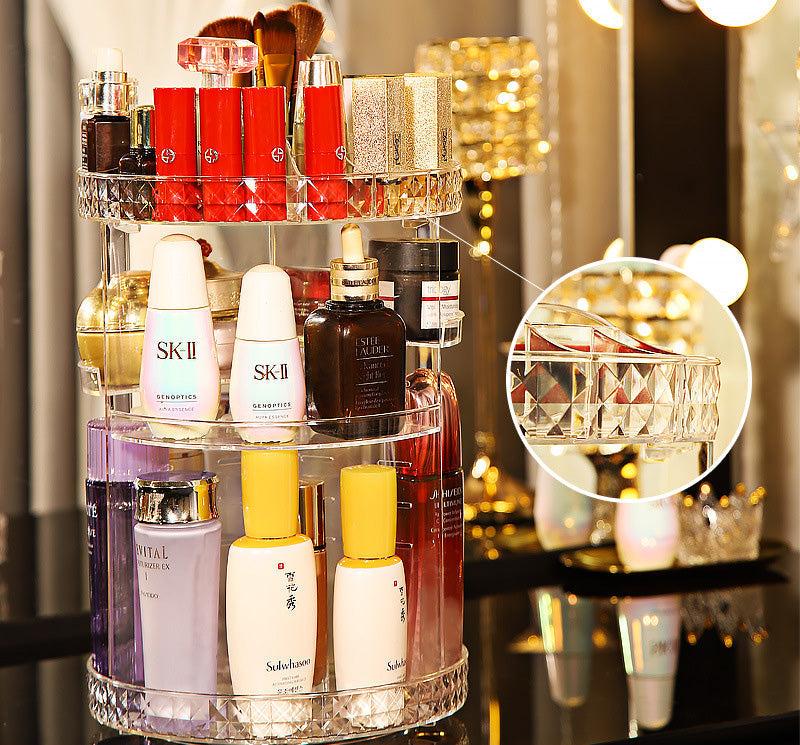 Organizador De Maquillaje Giratorio 💅🏻 ¡Ideal Para Ti!