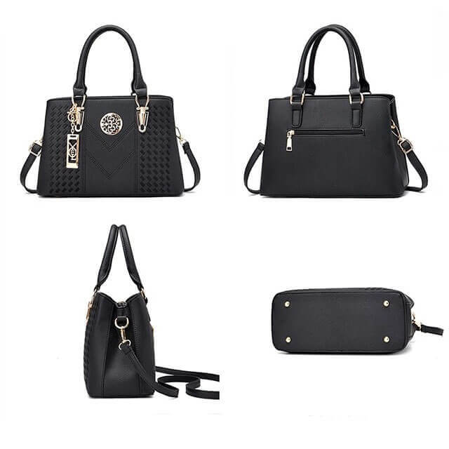 Bolsa Transversal Feminina Modelo Fashion Queen Preto
