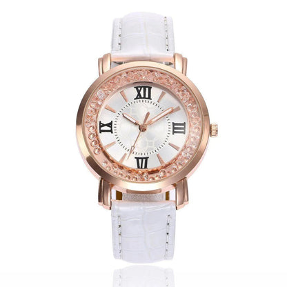 Relógio Feminino de Couro Moda Luxo